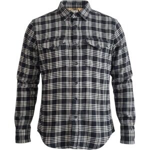 RELWEN Blanket Flannel Shirt Mens Large Black White Tartan Plaid Brushed  Heavy
